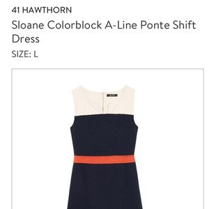 41 Hawthorn Sloane Color Block Dress, blue/orange